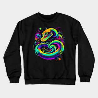 Colorful snake pop art Crewneck Sweatshirt